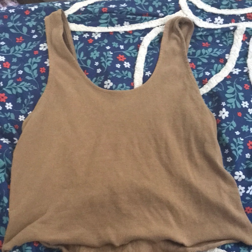 Tan rue 21 shirt